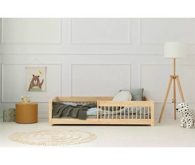 Cama infantil de madeira Mila Montessori CPW 90x180 Natural