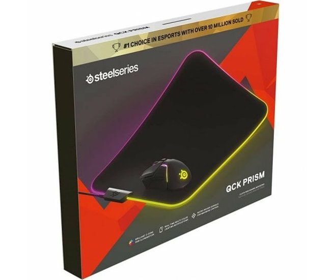 Tapete de Rato Gaming QcK Prism Cloth RGB Multicor