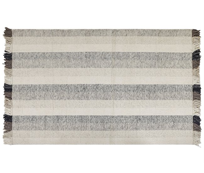 Beliani Pelos curtos EMIRLER 140x200 Branco/ Bege