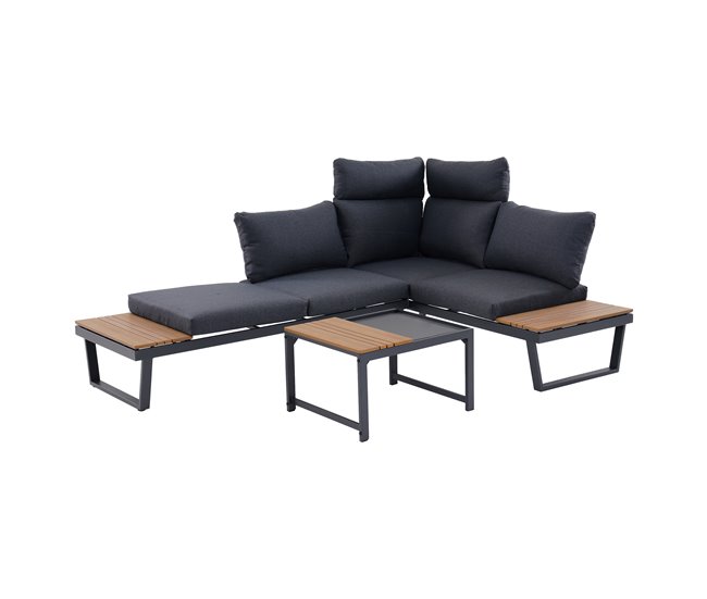 Set de jardim CORNER cor antracite Antracite