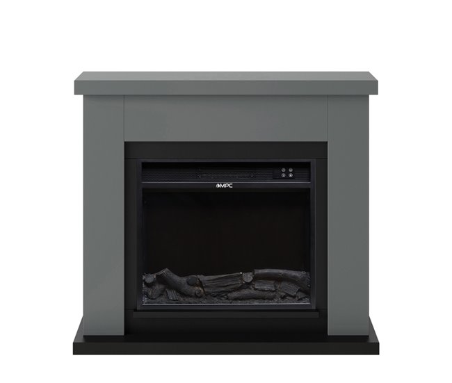 Lareira De Parede 1500w Caminetto Fuego Paolo Cinza