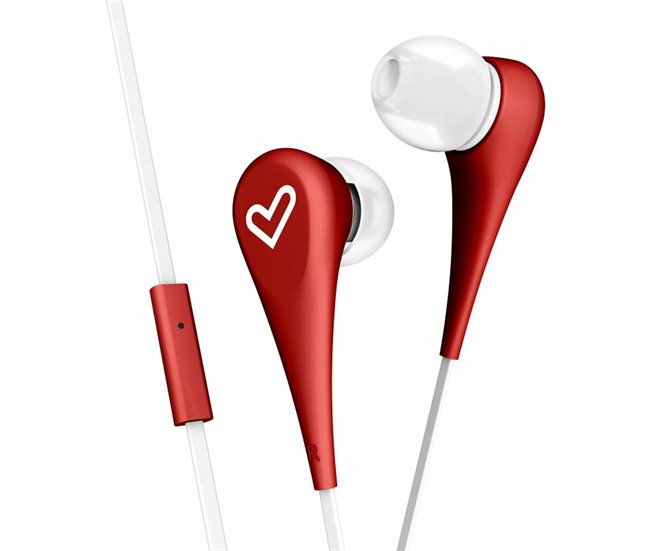 Auriculares com microfone Style 1 Vermelho
