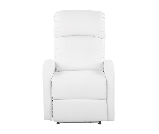 Beliani Cadeira reclinável VIRRAT Branco