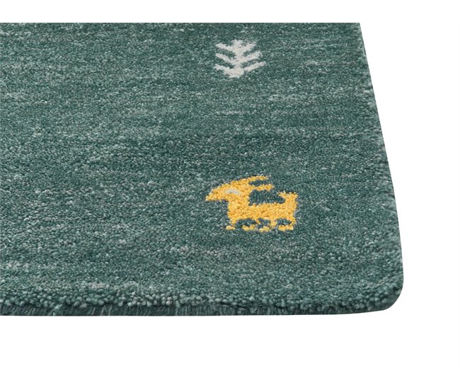 Beliani Pelos curtos CALTI 200x300 Verde Escuro
