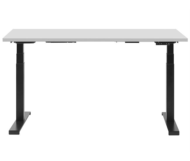 Beliani Secretária DESTIN 130x72 Cinza
