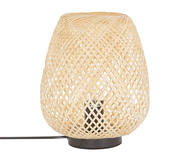 Beliani Candeeiro de mesa BOMU Castanho
