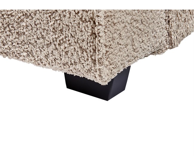 Beliani Cama com estrado Bouclé MIRANDE 189x231 Cinza