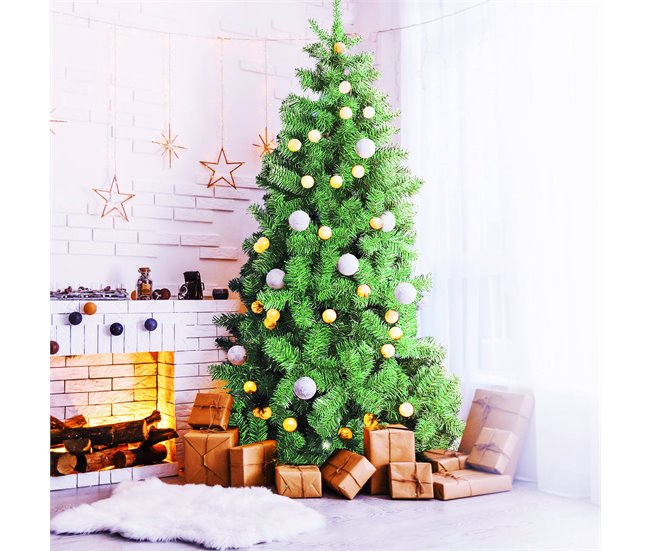 Árvore de Natal de efeitos reais Verde/ Cinza