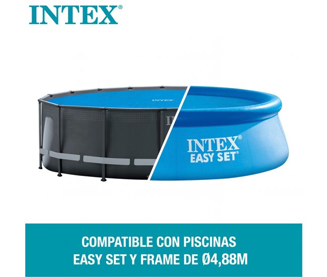 Cobertura solar INTEX piscinas Easy Set/Metal Frame Azul