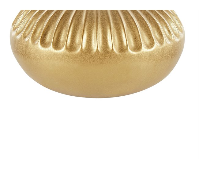 Beliani Jarrón decorativo CERCEI Dourado