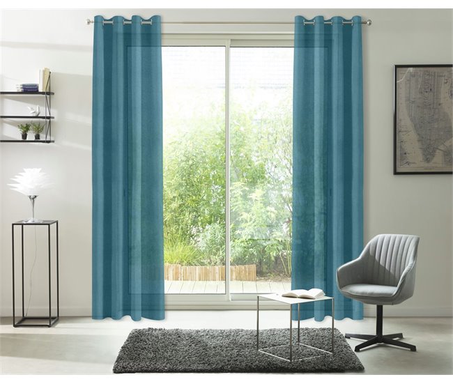 Cortina COLIN poliéster 140x250 cm Azul