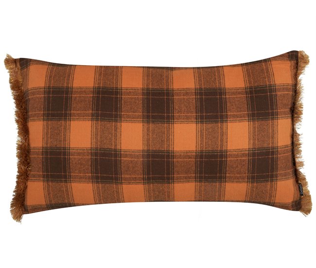 Beliani Almofada decorativa BARJA 70x40 Laranja