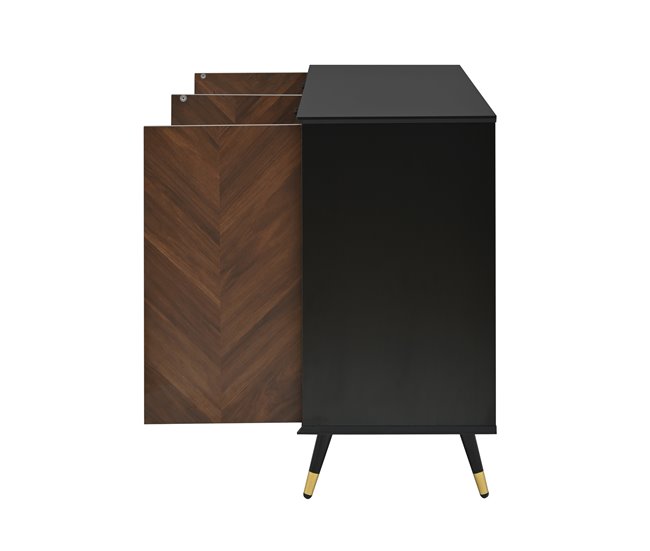 Aparadores Preto/ Madeira