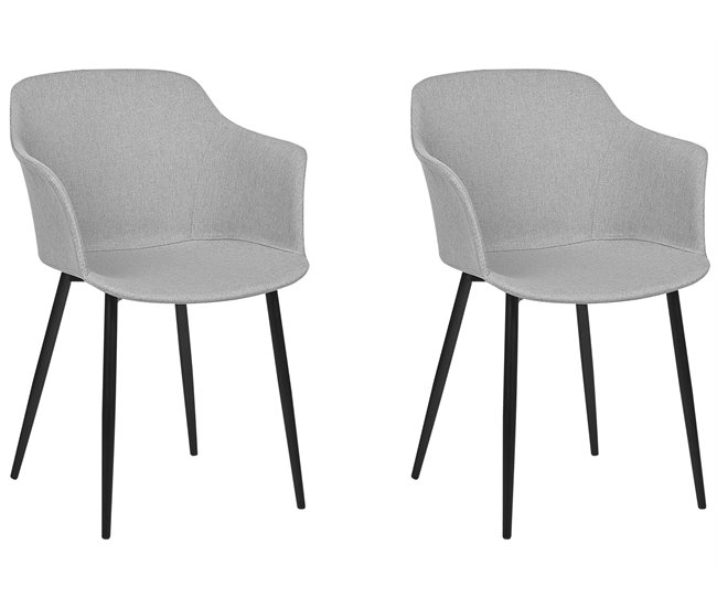 Beliani Silla de comedor ELIM Bege