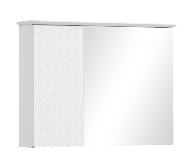 Armário Casa de Banho com Espelho MDF HOMCOM Branco