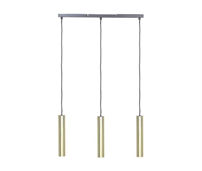 Beliani Candeeiro de tecto BROSNA Dourado