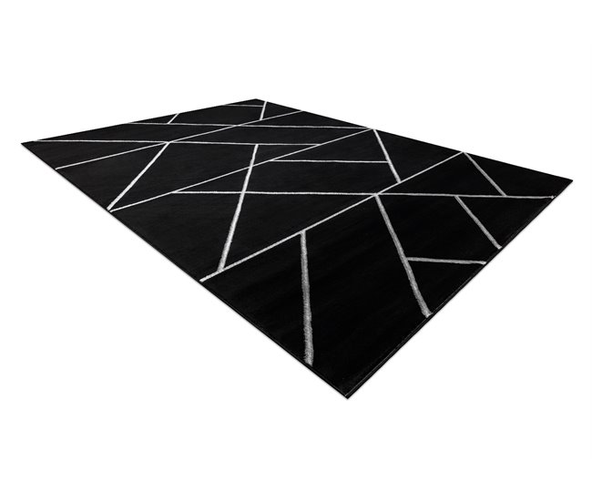 Tapete EMERALD exclusivo 7543 glamour 80x150 Preto