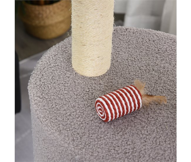 Arranhador para Gatos Aglomerado e Sisal PawHut Cinza