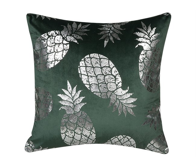 Beliani Almofada decorativa ASTILBE 45x45 Verde Escuro