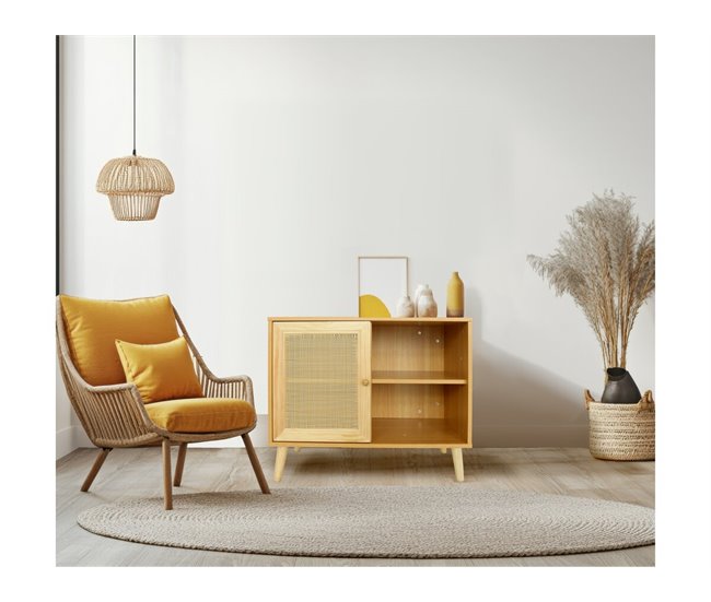 Aparador de madeira 80 Madeira Clara