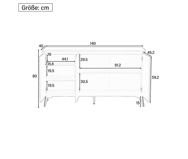 Aparadores 140 Branco