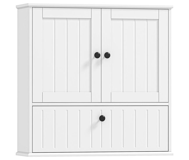 Armário de Parede Casa de Banho MDF HOMCOM, casa - casa de banho Branco