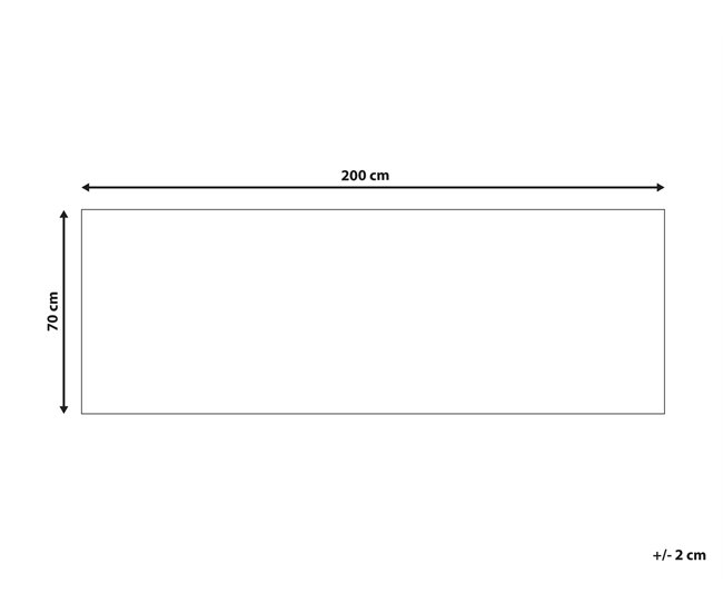 Beliani De corredor SAIKHEDA 70x200 Branco