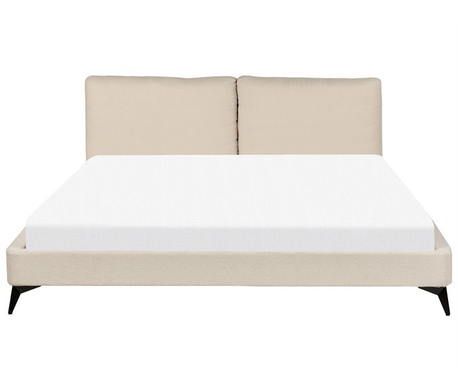 Beliani Cama Bouclé MELLE 195x240 Bege