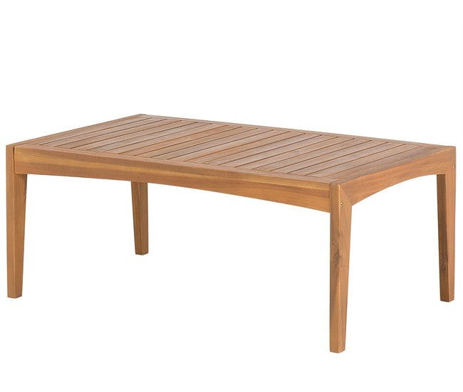 Beliani Conjunto de jardín Madera de acacia PATAJA Cinza Escuro