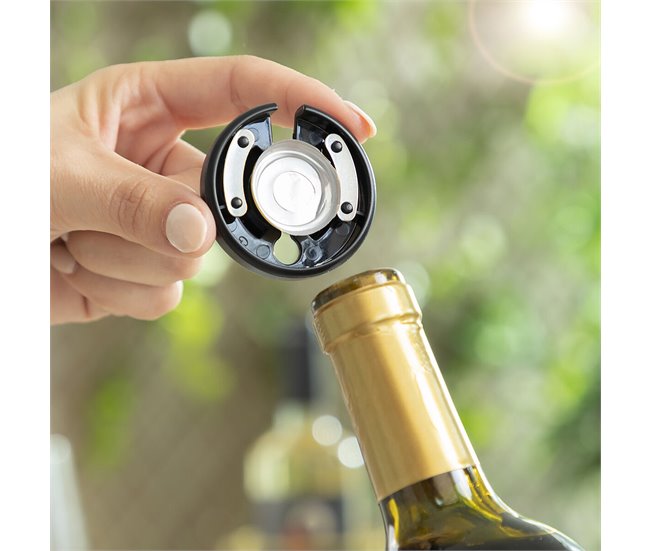 Saca-rolhas Elétrico para Garrafas de Vinho Preto
