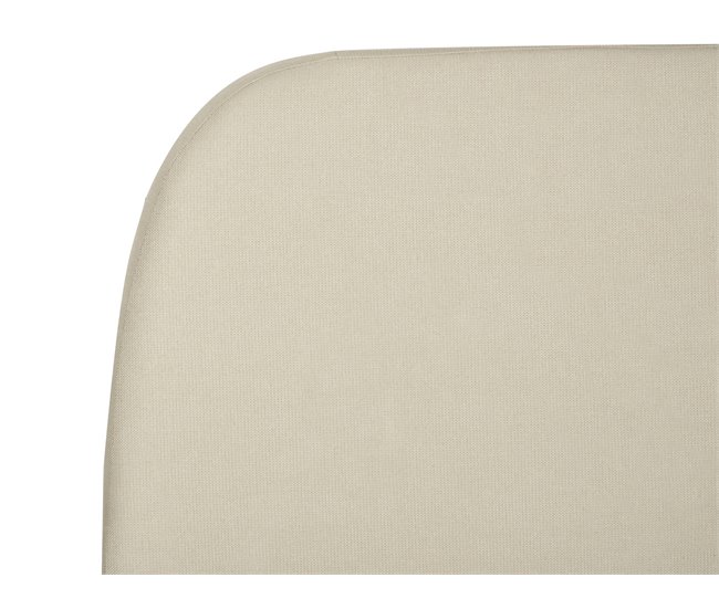 Beliani Cama com estrado Poliéster ROISEL 201x226 Creme