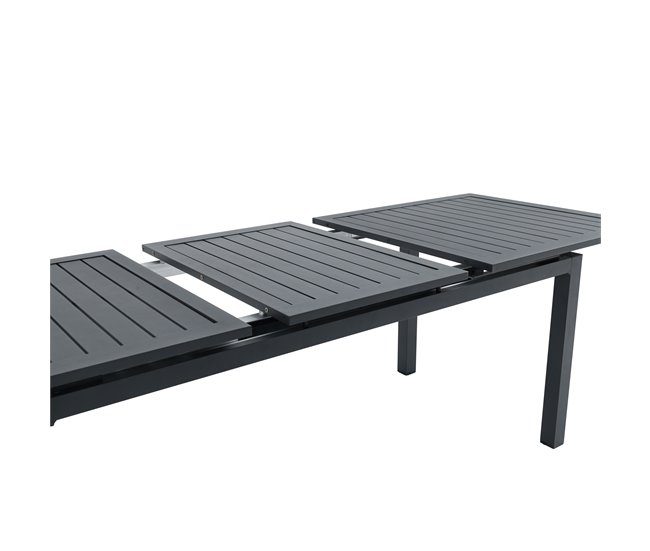 Mesa de jardim extensível ORION cinzento escuro Cinza Escuro