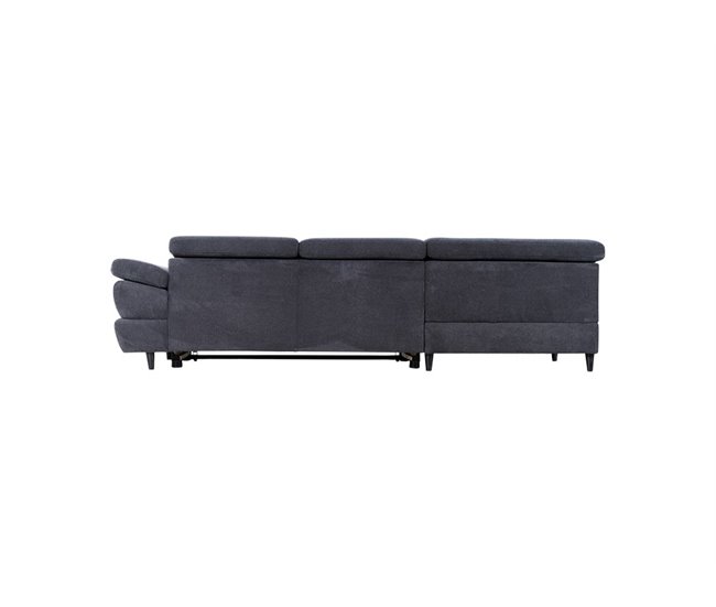 Sofá de canto OMEGA com cama cor antracite Antracite