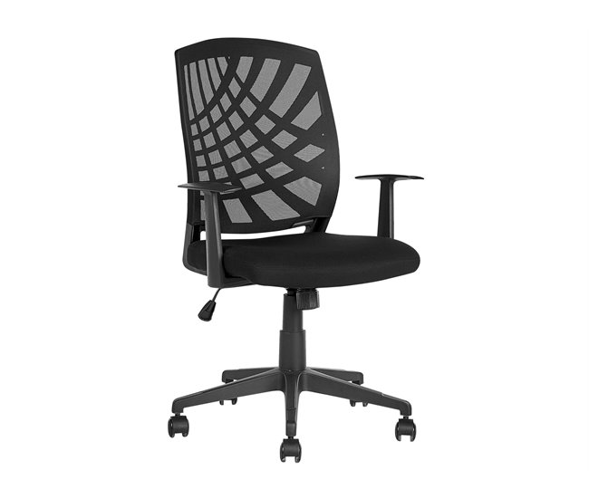 Beliani Silla de oficina BONNY Preto