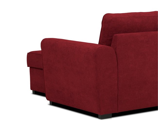 Chaise longue com cama ASTON Vermelho