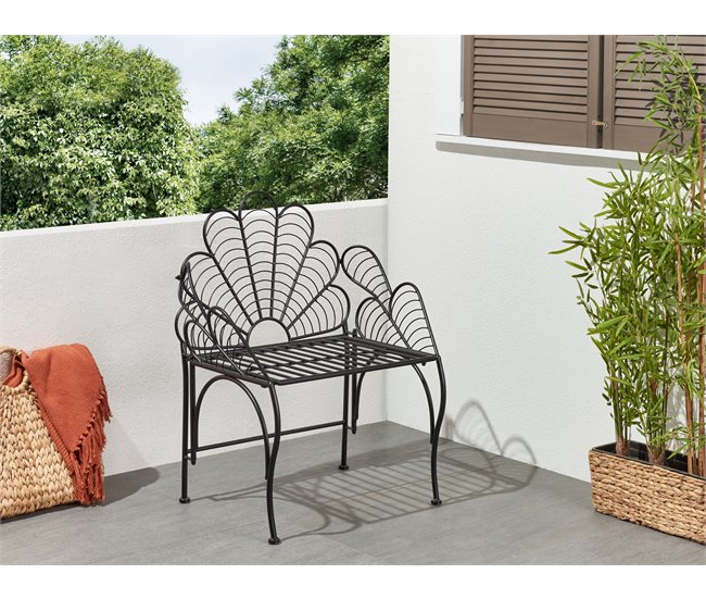 Beliani Cadeira de jardim LIGURIA Preto