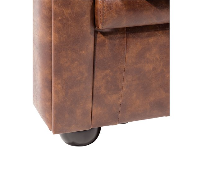 Beliani Poltrona CHESTERFIELD Bege