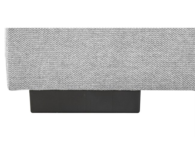 Sofá de canto com cama HOLMES Cinza Claro