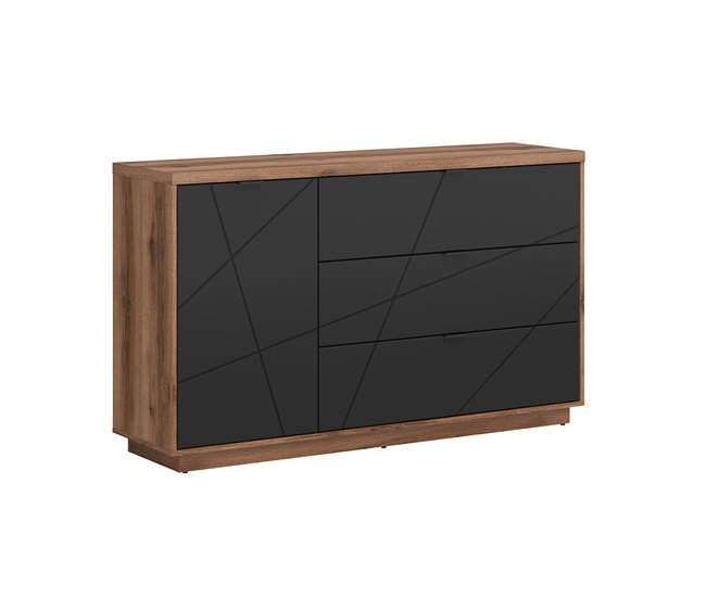 Aparador Sven 156 Branco/ Preto