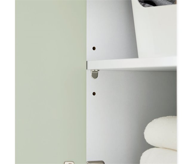 Móvel de casa de banho com 1 cesto BZR137-GR SoBuy Verde