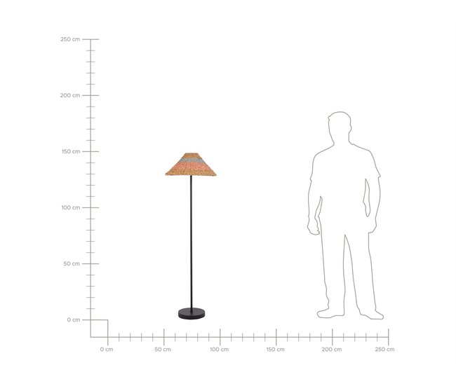 Beliani Candeeiro de pé KYOGA Bege