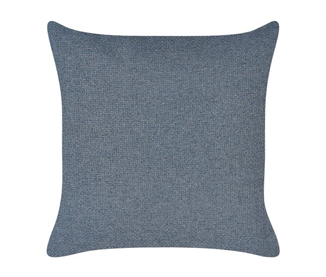Beliani Chaise longue à direita Linho sintético MERI Azul