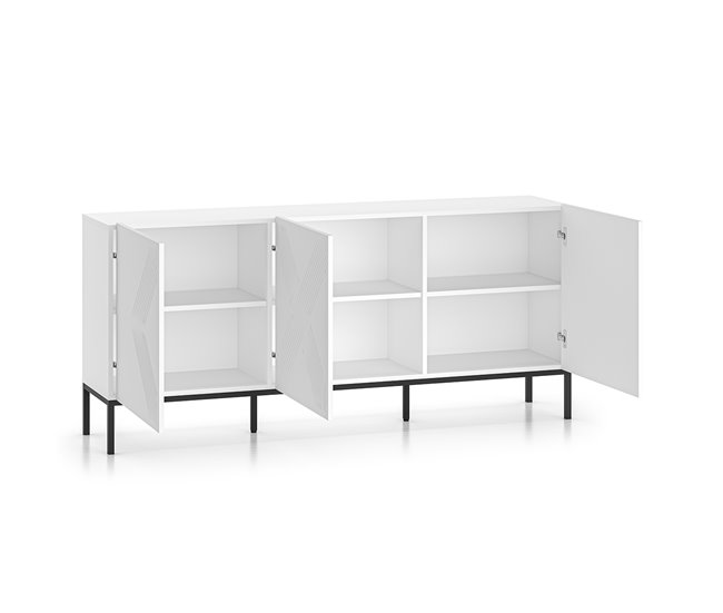 Aparador de 3 portas Aura Branco