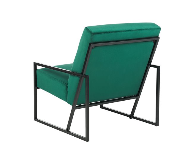 Beliani Poltrona DELARY Azul/ Verde