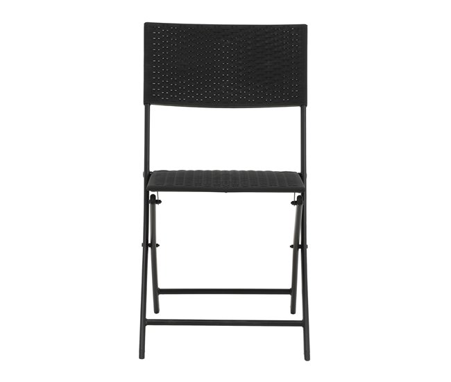 Set de jardim com mesa e 2 cadeiras KORA cinzento Cinza