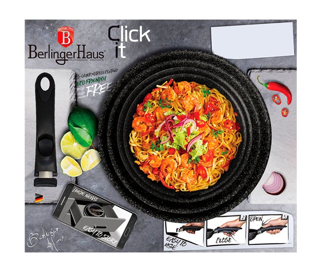 Trem de Cozinha Indução Berlinger Haus Moonlight Cinza