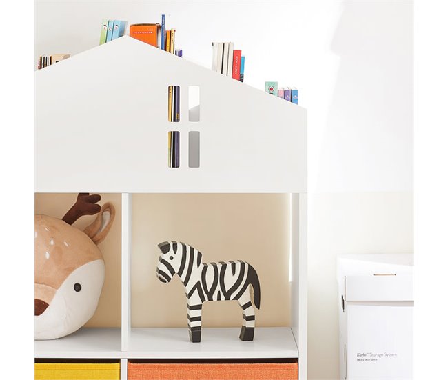 Estante para livros e brinquedos para crianças KMB49-W SoBuy Branco