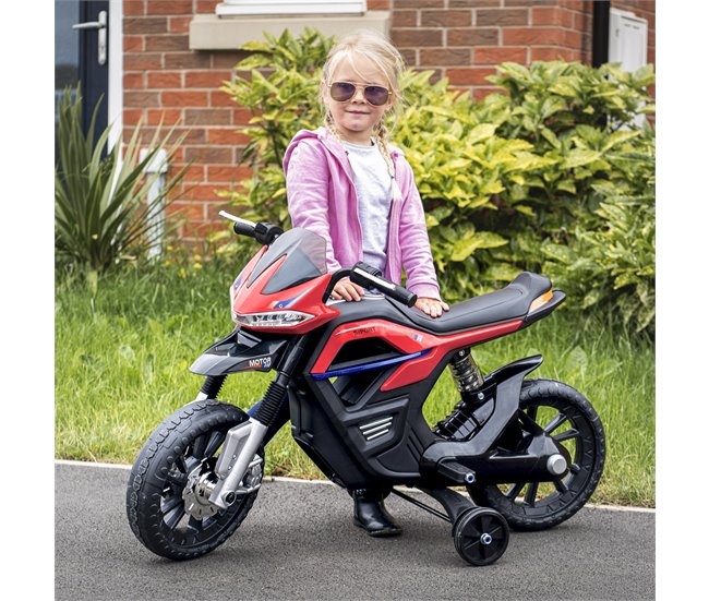 Mota Elétrica para Crianças PP e Metal HOMCOM Vermelho