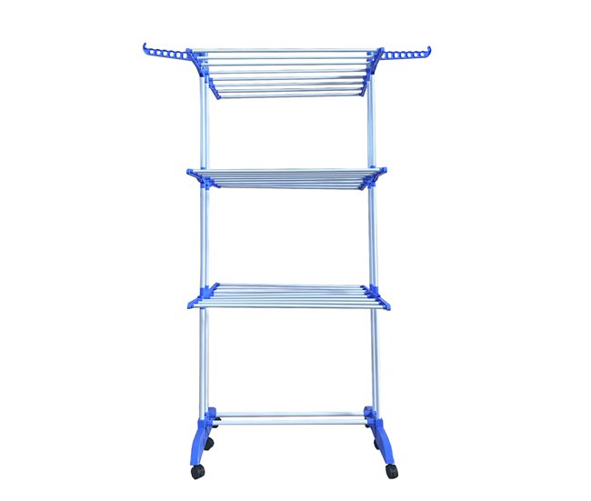 Varal XXL Dobrável Premium Slim Nyana Home | 4 Níveis Azul