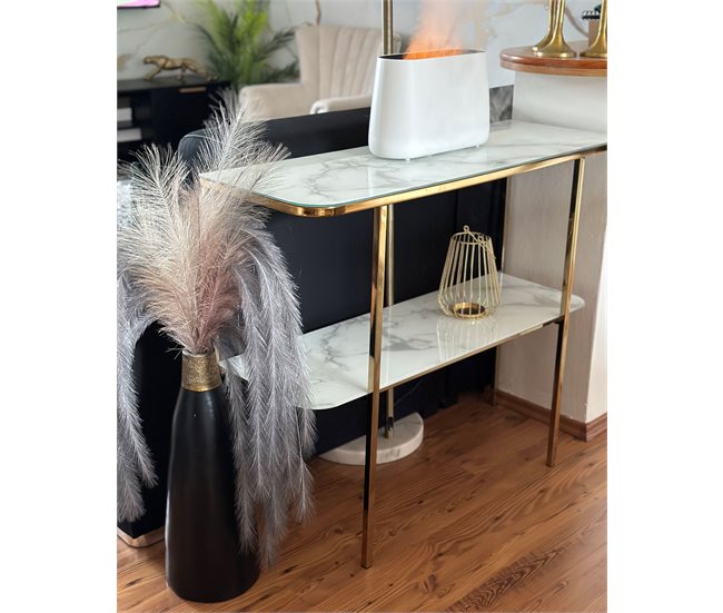 Beliani Consola CALVERT 100 Dourado